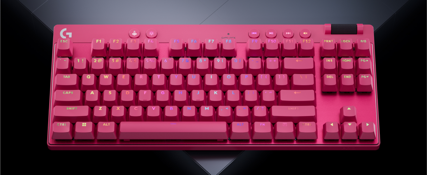 Logitech G PRO X TKL Rapid Tenkeyless Wired Gaming Keyboard with